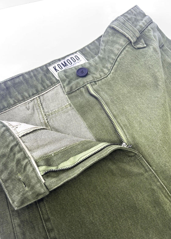 YAKA TROUSER - Green Wash