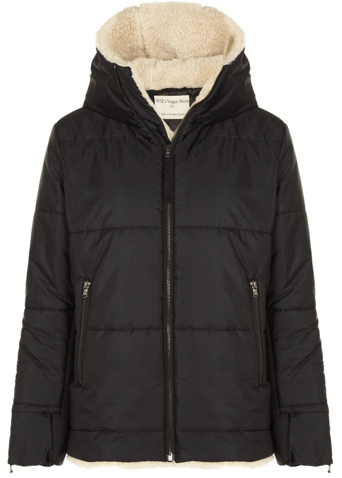 Vegan Men's Recycled Vegan Shearling Puffer | Will's Vegan Store