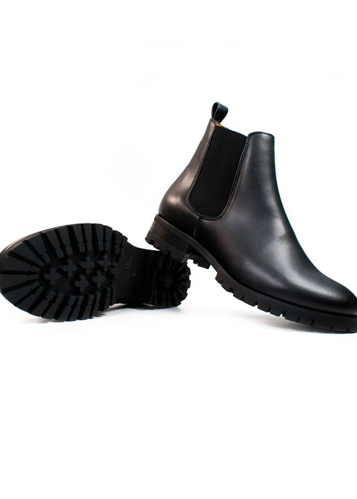 Men's Luxe Deep Tread Chelsea Boots - Black