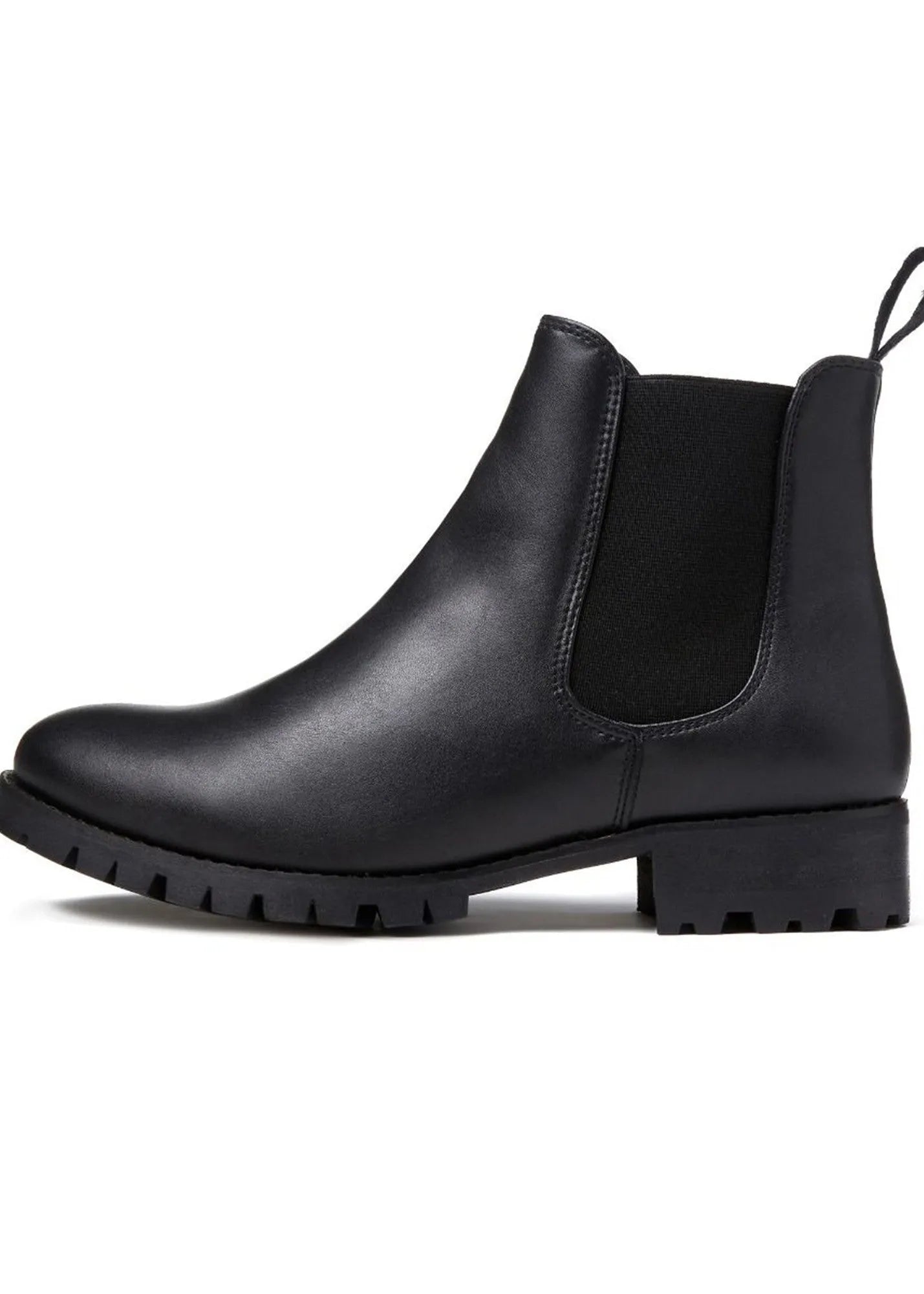 Wide Fit Luxe Deep Tread Chelsea Boots