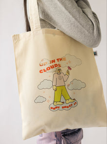  Up In The Clouds Tote Bag - Vegan - 100% Organic Cotton